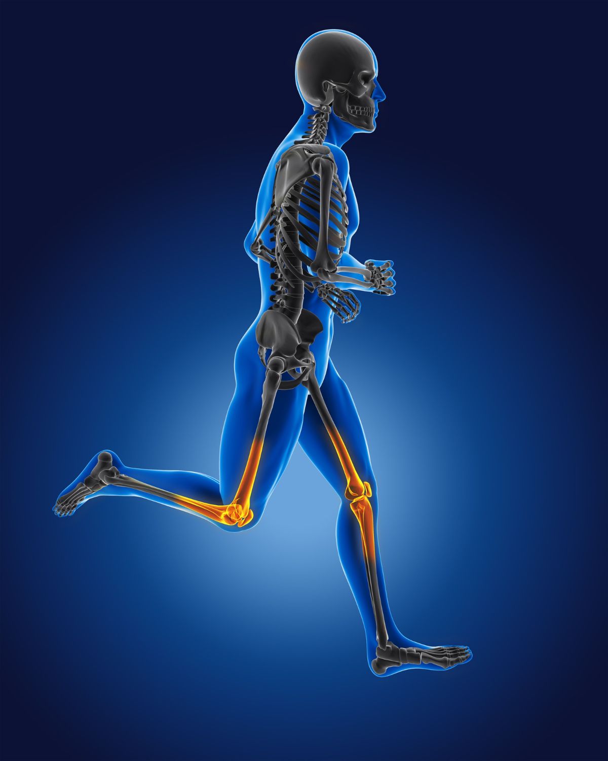 3D Running skeleton image
